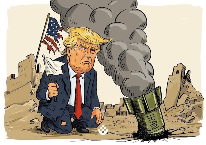 La rendición de Trump (tomado de HispanTV).